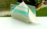 Fused Glass Napkin Holder - The Beach
