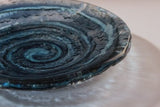 Studio Glass Bowl - The Blue Swirl