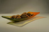 Glass Rectangular Fruit Bowl - Autumn