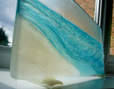 Seaside Glass Panel Decorative Upstand - The Beach