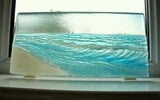 Seaside Glass Panel Decorative Upstand - The Beach