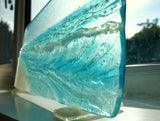 Seaside Glass Panel Decorative Upstand - The Beach