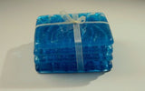 Set of 4 Glass Coasters - Seabed Blue