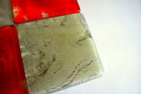 Set of 4 Glass Coasters - Storm Red or Beige