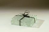 Set of 4 Sun-Rays Textured Glass Coasters