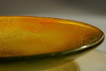 Textured Glass Bowl -Autumn